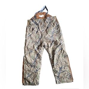 Vintage Columbia Omnitech mossy oak overall hunting bibs - XXL